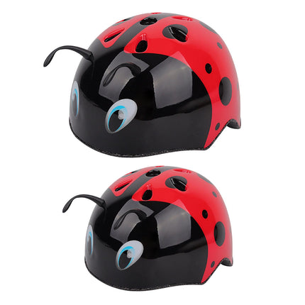 3D Ladybug Bike Helmet Kids Portable Road Cycling Helmet for Children Riding S
