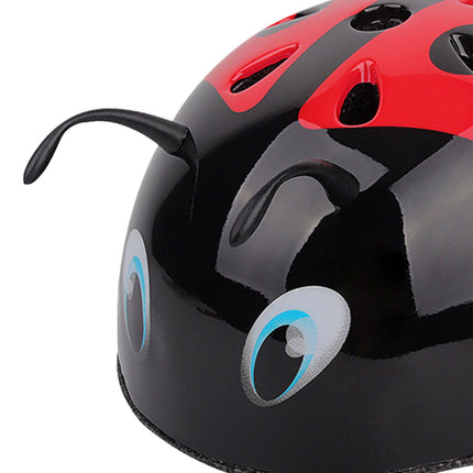 3D Ladybug Bike Helmet Kids Portable Road Cycling Helmet for Children Riding M