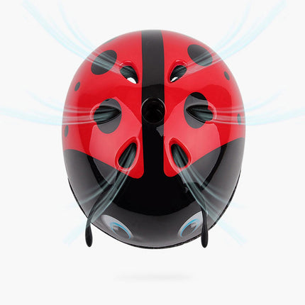 3D Ladybug Bike Helmet Kids Portable Road Cycling Helmet for Children Riding M
