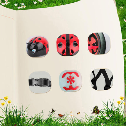 3D Ladybug Bike Helmet Kids Portable Road Cycling Helmet for Children Riding M