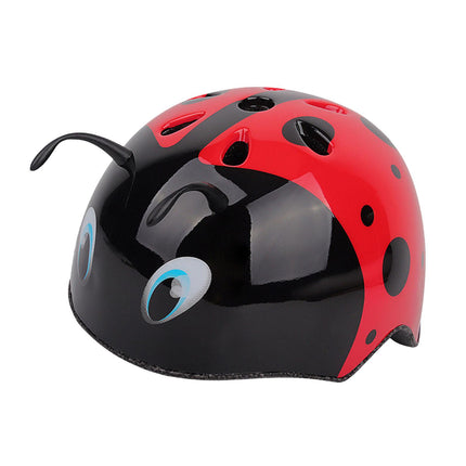 3D Ladybug Bike Helmet Kids Portable Road Cycling Helmet for Children Riding M