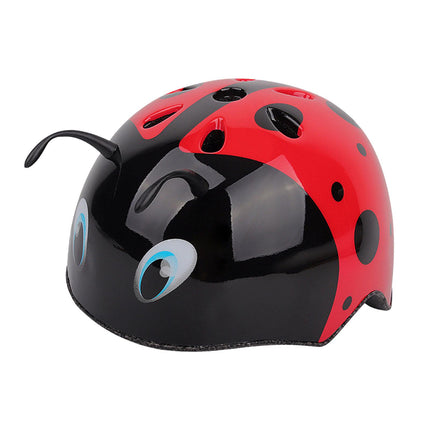 3D Ladybug Bike Helmet Kids Portable Road Cycling Helmet for Children Riding M