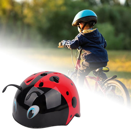 3D Ladybug Bike Helmet Kids Portable Road Cycling Helmet for Children Riding M