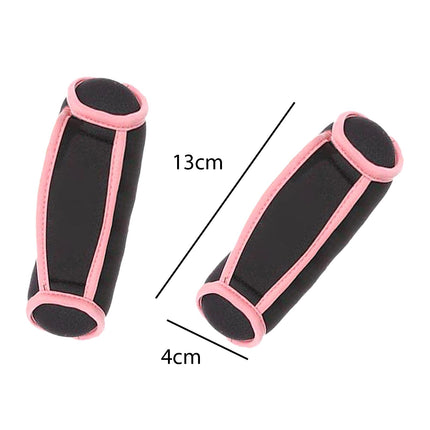 1 Pair Running Hand Weights Detachable Women Handheld Aerobics Sand Bag 1lb Pink