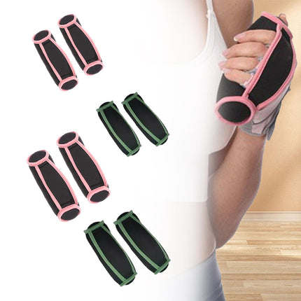 1 Pair Running Hand Weights Detachable Women Handheld Aerobics Sand Bag 1lb Pink