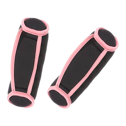 1 Pair Running Hand Weights Detachable Women Handheld Aerobics Sand Bag 1lb Pink