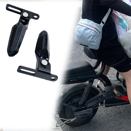 2x Electric Bike Pedals Sturdy Foot Pegs Scooter Pedals for Electric Bicycle Without tools