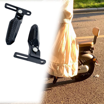 2x Electric Bike Pedals Sturdy Foot Pegs Scooter Pedals for Electric Bicycle Without tools