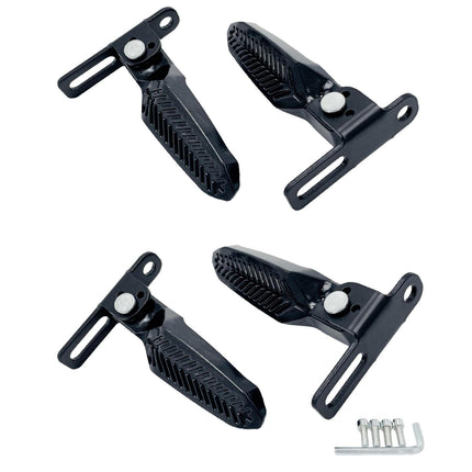 2x Electric Bike Pedals Sturdy Foot Pegs Scooter Pedals for Electric Bicycle Without tools