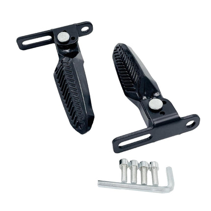 2x Electric Bike Pedals Sturdy Foot Pegs Scooter Pedals for Electric Bicycle With tools
