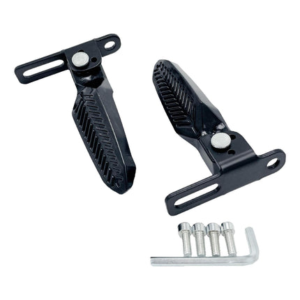 2x Electric Bike Pedals Sturdy Foot Pegs Scooter Pedals for Electric Bicycle With tools