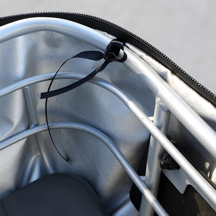 Bike Basket Cover Rainproof Protector for Motorcycles Cycling Electric Bikes Black with Strap