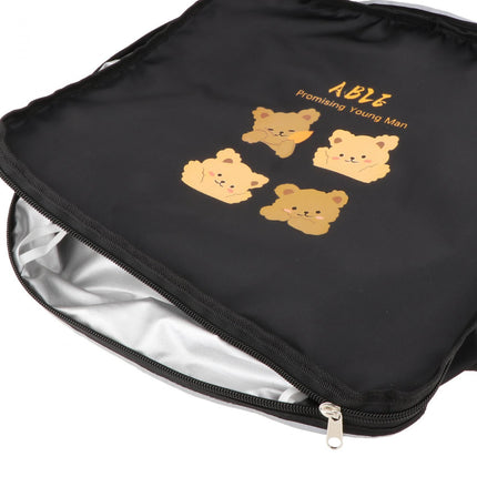 Bike Basket Cover Rainproof Protector for Motorcycles Cycling Electric Bikes Bear Pattern