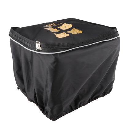 Bike Basket Cover Rainproof Protector for Motorcycles Cycling Electric Bikes Bear Pattern