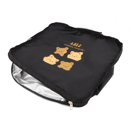 Bike Basket Cover Rainproof Protector for Motorcycles Cycling Electric Bikes Bear Pattern