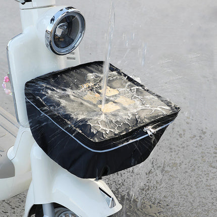 Bike Basket Cover Rainproof Protector for Motorcycles Cycling Electric Bikes Bear Pattern