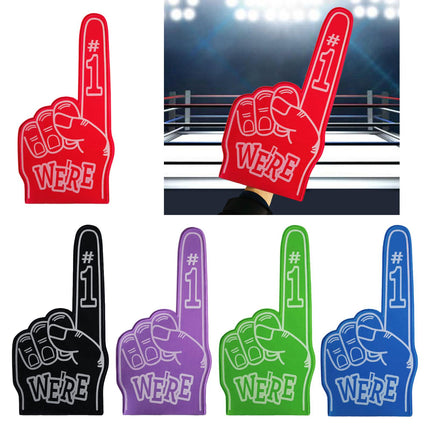 Giant Foam Finger Giant Foam Hand Gloves for Party School Outdoor Activities Red