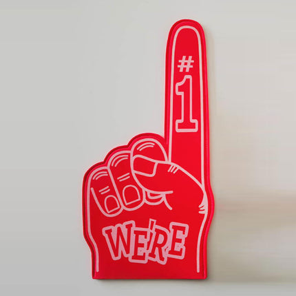 Giant Foam Finger Giant Foam Hand Gloves for Party School Outdoor Activities Red