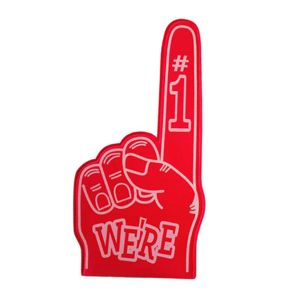 Giant Foam Finger Giant Foam Hand Gloves for Party School Outdoor Activities Red