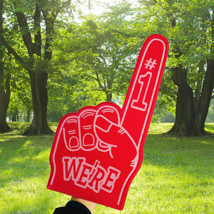 Giant Foam Finger Giant Foam Hand Gloves for Party School Outdoor Activities Red