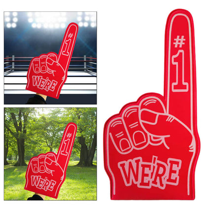 Giant Foam Finger Giant Foam Hand Gloves for Party School Outdoor Activities Red