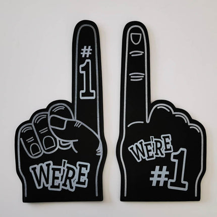 Giant Foam Finger Giant Foam Hand Gloves for Party School Outdoor Activities Black