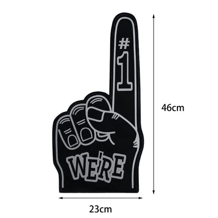 Giant Foam Finger Giant Foam Hand Gloves for Party School Outdoor Activities Black