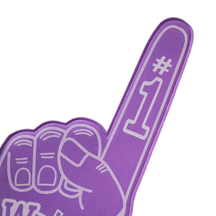 Giant Foam Finger Giant Foam Hand Gloves for Party School Outdoor Activities Purple