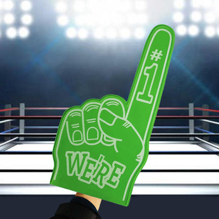 Giant Foam Finger Giant Foam Hand Gloves for Party School Outdoor Activities Green