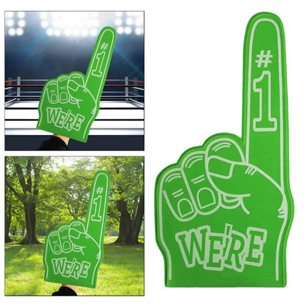Giant Foam Finger Giant Foam Hand Gloves for Party School Outdoor Activities Green