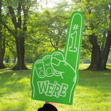 Giant Foam Finger Giant Foam Hand Gloves for Party School Outdoor Activities Green