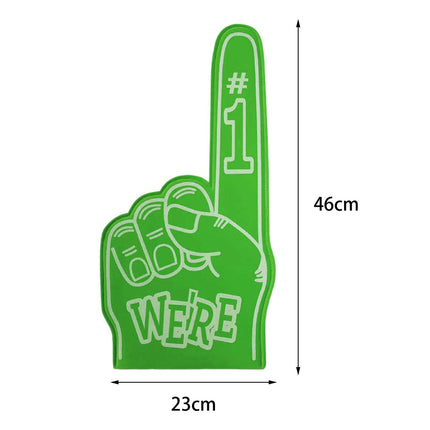 Giant Foam Finger Giant Foam Hand Gloves for Party School Outdoor Activities Green