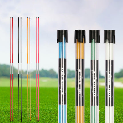 2x Golf Alignment Stick Putting Golf Alignment Rod for Practice Gym Exercise Red