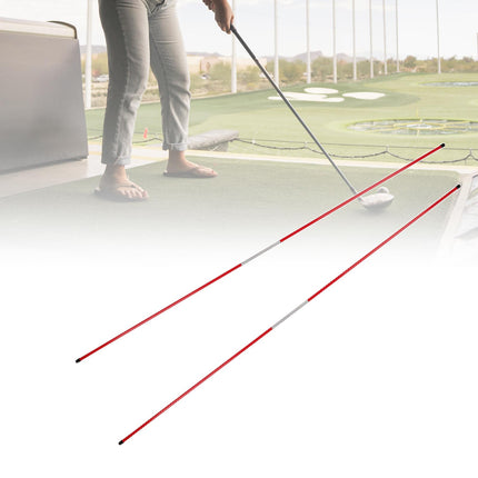 2x Golf Alignment Stick Putting Golf Alignment Rod for Practice Gym Exercise Red