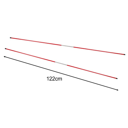 2x Golf Alignment Stick Putting Golf Alignment Rod for Practice Gym Exercise Red