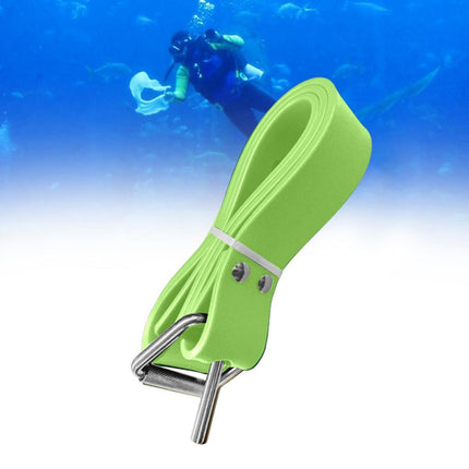 Crofta  Diving Weight Belt Silicone Dive Weight Belt for Underwater Sport Freediving Light Green