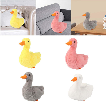 Crofta Animal Plush Toy Duck Plush Doll Soft Toy for Party Bedroom Living Room Yellow
