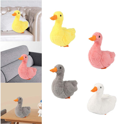 Crofta Animal Plush Toy Duck Plush Doll Soft Toy for Party Bedroom Living Room Yellow