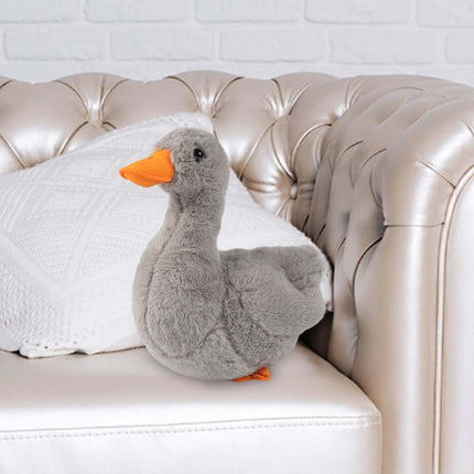 Crofta Animal Plush Toy Duck Plush Doll Soft Toy for Party Bedroom Living Room Gray