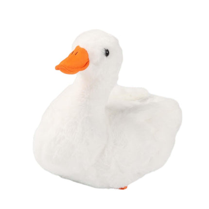 Crofta Animal Plush Toy Duck Plush Doll Soft Toy for Party Bedroom Living Room White