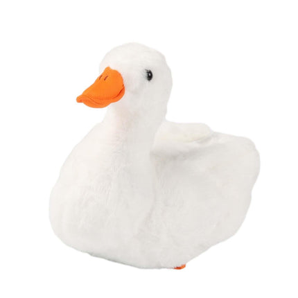 Crofta Animal Plush Toy Duck Plush Doll Soft Toy for Party Bedroom Living Room White