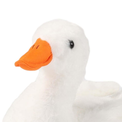 Crofta Animal Plush Toy Duck Plush Doll Soft Toy for Party Bedroom Living Room White