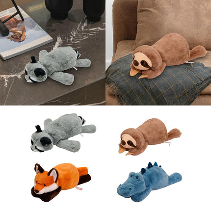 Crofta Animal Plush Toy Cute Animals Stuffed Pillow for Kids Birthday Gifts Raccoon