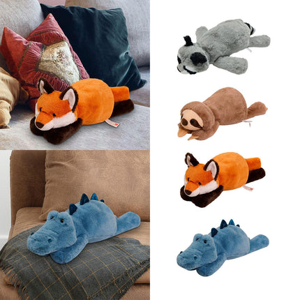 Crofta Animal Plush Toy Cute Animals Stuffed Pillow for Kids Birthday Gifts Raccoon