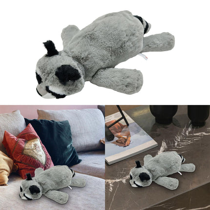 Crofta Animal Plush Toy Cute Animals Stuffed Pillow for Kids Birthday Gifts Raccoon