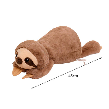 Crofta Animal Plush Toy Cute Animals Stuffed Pillow for Kids Birthday Gifts Sloth