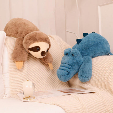 Crofta Animal Plush Toy Cute Animals Stuffed Pillow for Kids Birthday Gifts Sloth