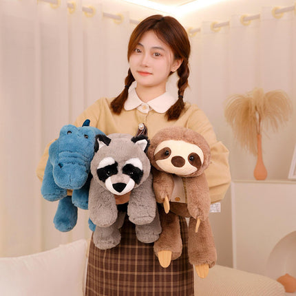Crofta Animal Plush Toy Cute Animals Stuffed Pillow for Kids Birthday Gifts Sloth