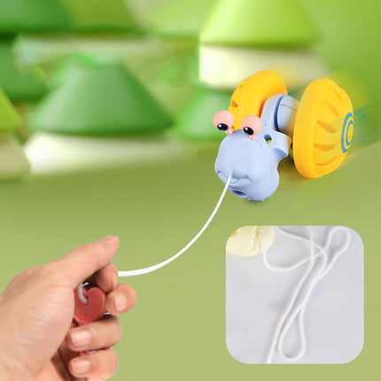 Crofta Animal Pull Along Toy Cute Push and Pull Toy for Ages 1 Year Olds Boys Girls