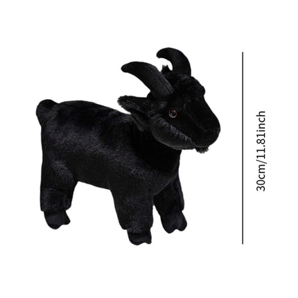 Crofta Animal Plush Toy Animal Toy Realistic Sheep Plush Toy for Holidays Home Couch black and S